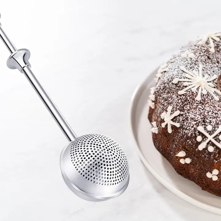 Fox Run Stainless Steel Sugar and Flour Duster Wand, 7” - Image 2